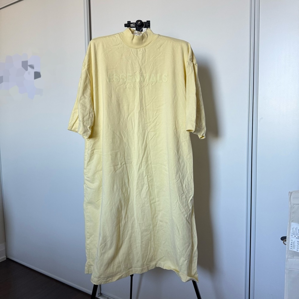 F.O.G.Essentials Yellow T-Shirt Dress